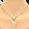 Collares con Dije 04.242.0090.24 Oro Laminado, Diseño de Dinero, Pulido, Tono Dorado (02 MM Thickness, 24 Inches Length)