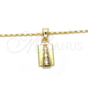 Collares con Dije 04.242.0099.24 Oro Laminado, Pulido, Tono Dorado (02 MM Thickness, 24 Inches Length)