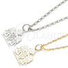 Collares con Dije 04.106.0004.1.20 Rodio Laminado, Diseño de Niñita Pequeña y Estrella, Pulido, Rodinado (Grosor 02 MM, 20 Pulgadas de Largo)