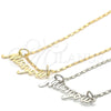 Collares con Dije 04.106.0022.1.20 Rodio Laminado, Pulido, Rodinado (Grosor 02 MM, 20 Pulgadas de Largo)