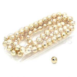 Bead 5.234.026.10.100 Oro Laminado, Diseño de Bola, Diamantado, Tono Dorado