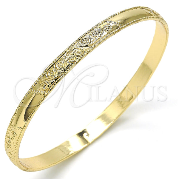 Aro Individual 07.165.0018.05.20 Oro Laminado, Pulido, Tono Dorado (06 MM Thickness, Size 5 (2.50 Diameter))
