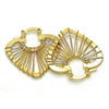 Argolla Pequeña 02.100.0063.1.25 Oro Laminado, Diseño de Corazón, Pulido, Tres Tonos