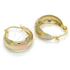 Argolla Pequeña 02.106.0004.1.20 Oro Laminado, Pulido, Tres Tonos