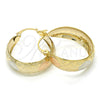 Argolla Mediana 02.106.0004.1.30 Oro Laminado, Pulido, Tres Tonos