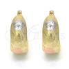 Argolla Pequeña 02.106.0006.1.20 Oro Laminado, Mate, Tres Tonos