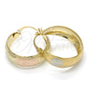 Argolla Mediana 02.106.0006.1.30 Oro Laminado, Mate, Tres Tonos
