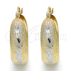 Argolla Mediana 02.106.0013.1.30 Oro Laminado, Mate, Tres Tonos