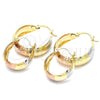 Argolla Pequeña 02.106.0015.1.20 Oro Laminado, Mate, Tres Tonos