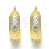 Argolla Mediana 02.106.0016.1.30 Oro Laminado, Pulido, Tres Tonos