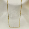 Gargantilla Basica 04.213.0133.20 Oro Laminado, Diseño de Mariner, Pulido, Tono Dorado (0.60 Gauge, 03 MM Thickness, 20 Inches Length)
