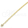 Gargantilla Basica 04.213.0134.20 Oro Laminado, Diseño de Mariner, Pulido, Tono Dorado (0.80 Gauge, 04 MM Thickness, 20 Inches Length)