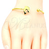 Aro Individual 07.265.0009 Acero Inoxidable, Diseño de Delfín, Pulido, Tono Dorado (03 MM Thickness, One size fits all)
