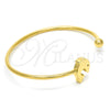 Aro Individual 07.265.0009 Acero Inoxidable, Diseño de Delfín, Pulido, Tono Dorado (03 MM Thickness, One size fits all)