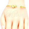 Aro Individual 07.265.0011 Acero Inoxidable, Diseño de Elefante, Pulido, Tono Dorado (03 MM Thickness, One size fits all)