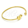 Aro Individual 07.265.0011 Acero Inoxidable, Diseño de Elefante, Pulido, Tono Dorado (03 MM Thickness, One size fits all)