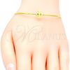 Aro Individual 07.265.0014 Acero Inoxidable, Diseño de Ancla, Pulido, Tono Dorado (01 MM Thickness, One size fits all)