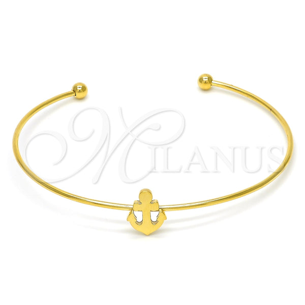 Aro Individual 07.265.0014 Acero Inoxidable, Diseño de Ancla, Pulido, Tono Dorado (01 MM Thickness, One size fits all)