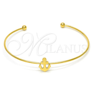Aro Individual 07.265.0014 Acero Inoxidable, Diseño de Ancla, Pulido, Tono Dorado (01 MM Thickness, One size fits all)