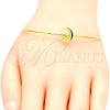 Aro Individual 07.265.0015 Acero Inoxidable, Diseño de Luna y Estrella, Pulido, Tono Dorado (01 MM Thickness, One size fits all)