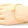 Aro Individual 07.265.0016 Acero Inoxidable, Diseño de Corazón, Pulido, Tono Dorado (01 MM Thickness, One size fits all)
