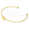 Aro Individual 07.265.0016 Acero Inoxidable, Diseño de Corazón, Pulido, Tono Dorado (01 MM Thickness, One size fits all)