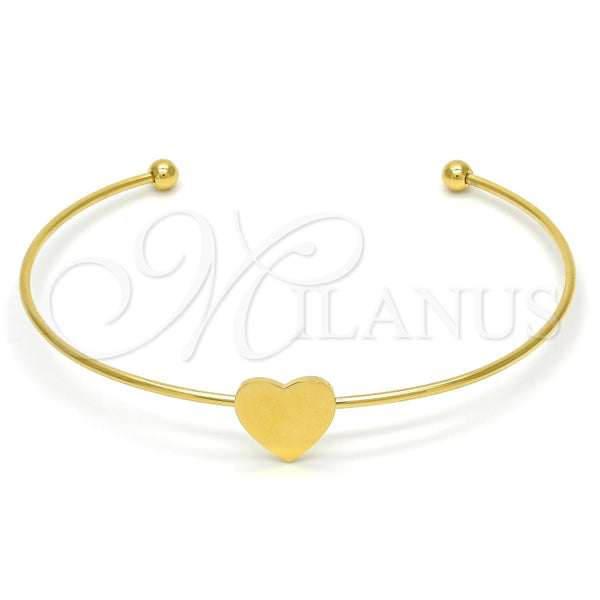 Aro Individual 07.265.0016 Acero Inoxidable, Diseño de Corazón, Pulido, Tono Dorado (01 MM Thickness, One size fits all)