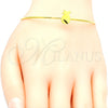 Aro Individual 07.265.0017 Acero Inoxidable, Diseño de Pina, Pulido, Tono Dorado (01 MM Thickness, One size fits all)