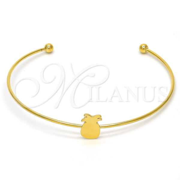Aro Individual 07.265.0017 Acero Inoxidable, Diseño de Pina, Pulido, Tono Dorado (01 MM Thickness, One size fits all)