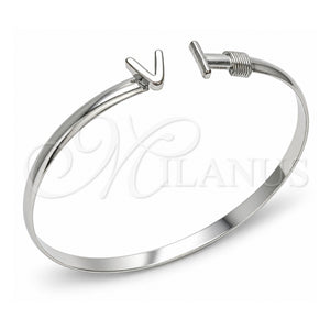 Aro Individual 07.185.0017.1.06 Oro Laminado Blanco, Pulido, Rodinado (Grosor 05 MM, Talla Unica)