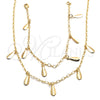 Collar y Pulsera 06.63.0213 Oro Laminado, Pulido, Tono Dorado