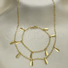 Collar y Pulsera 06.63.0213 Oro Laminado, Pulido, Tono Dorado
