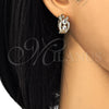 Argolla Huggie 02.264.0023.15 Oro Laminado, Diseño de Gota, con Blanca Zirconia Cubica, Pulido, Tono Dorado