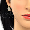 Argolla Huggie 02.264.0028.20 Oro Laminado, con Blanca Zirconia Cubica, Pulido, Tono Dorado