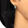 Argolla Huggie 02.210.0110.15 Oro Laminado, con Blanca Zirconia Cubica, Pulido, Dos Tonos