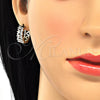 Argolla Huggie 02.210.0111.15 Oro Laminado, con Blanca Zirconia Cubica, Pulido, Dos Tonos
