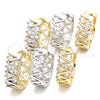 Argolla Huggie 02.210.0111.15 Oro Laminado, con Blanca Zirconia Cubica, Pulido, Dos Tonos
