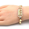 Pulsera Elegante 03.63.1855.07 Oro Laminado, Diseño de Ãrbol y Corazón, Pulido, Tono Dorado (07 MM Thickness, 7 Inches Length)