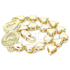 Pulsera Elegante 03.63.1856.07 Oro Laminado, Diseño de Infinito y Corazón, Pulido, Tono Dorado (07 MM Thickness, 7 Inches Length)