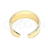 Anillo del Pie 01.117.0004 Oro Laminado, Diseño de Luna y Estrella, Pulido, Tono Dorado (One size fits all)