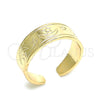 Anillo del Pie 01.117.0004 Oro Laminado, Diseño de Luna y Estrella, Pulido, Tono Dorado (One size fits all)