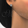 Arete Dormilona 02.26.0265.1 Rodio Laminado, con Swarovski Elements Crystal, Pulido, Rodinado