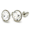 Arete Dormilona 02.26.0265.1 Rodio Laminado, con Swarovski Elements Crystal, Pulido, Rodinado