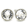 Arete Dormilona 02.26.0265.1 Rodio Laminado, con Swarovski Elements Crystal, Pulido, Rodinado