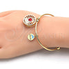 Aro Individual 07.106.0003 Oro Laminado, Diseño de Corazón y Delfín, con Blanca Zirconia Cubica, Esmaltado Rojo, Tono Dorado (02 MM Thickness, One size fits all)