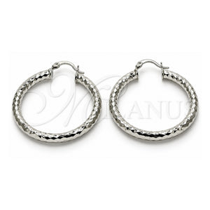 Argolla Mediana 02.170.0044.2.40 Oro Laminado Blanco, Diamantado, Rodinado