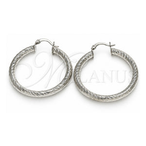 Argolla Mediana 5.139.009.1.40 Oro Laminado Blanco, Diamantado, Rodinado