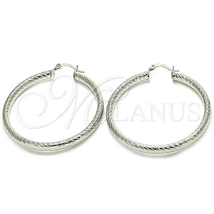 Argolla Grande 5.139.008.1.50 Rodio Laminado, Diamantado, Rodinado