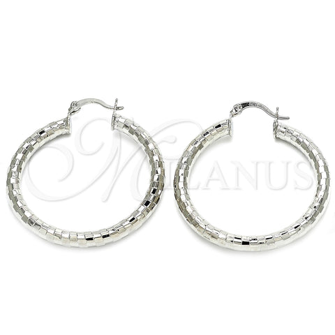 Argolla Mediana 5.139.028.1.40 Rodio Laminado, Pulido, Rodinado