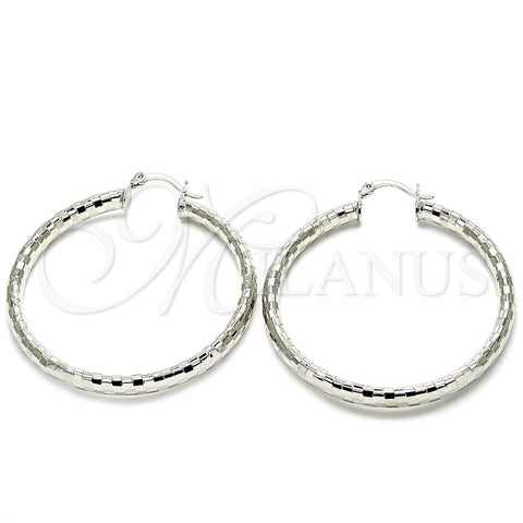 Argolla Grande 5.139.028.1.50 Rodio Laminado, Pulido, Rodinado